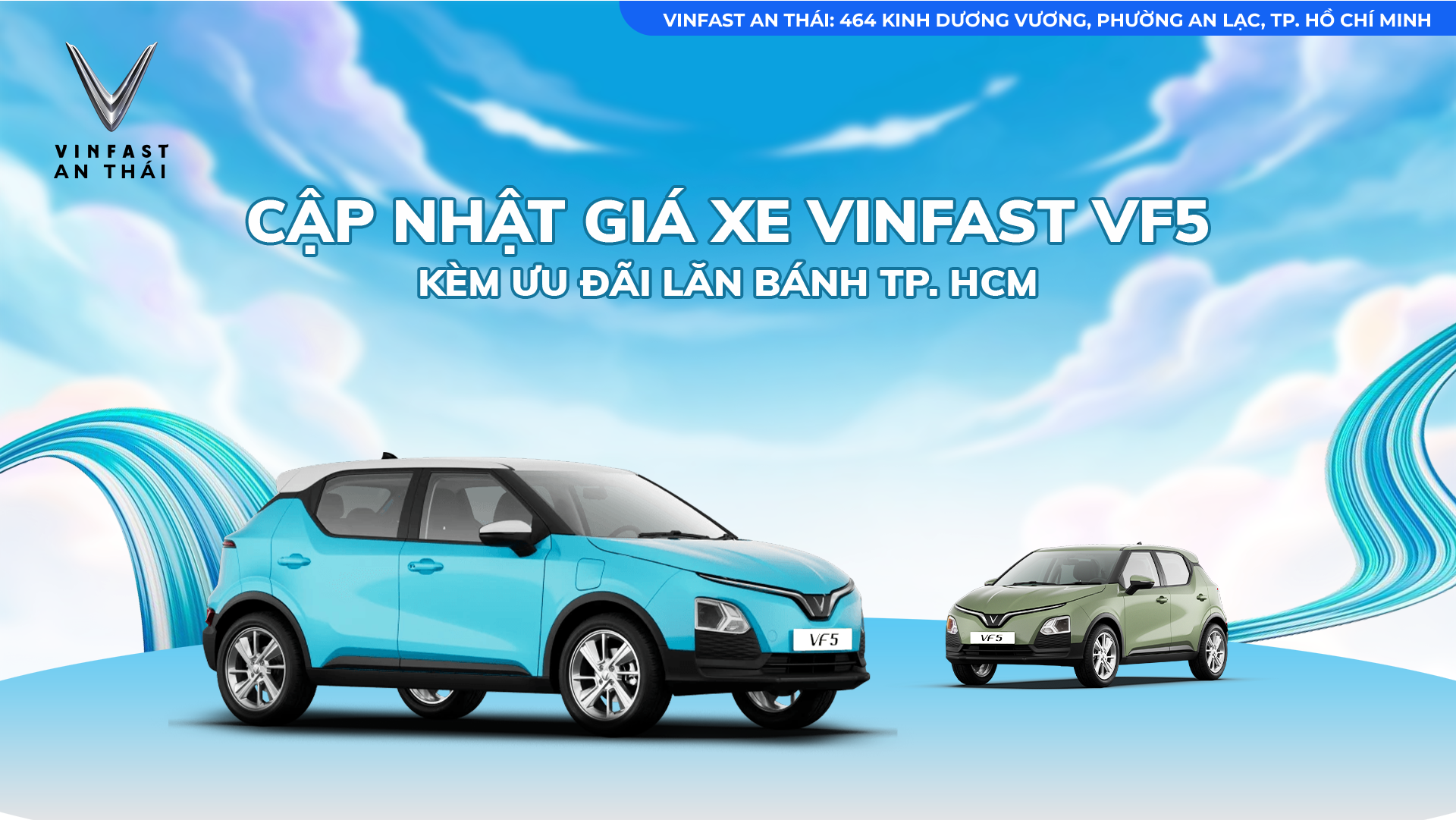 CẬP NHẬT GIÁ XE VINFAST VF5 KÈM ƯU ĐÃI LĂN BÁNH TP. HCM